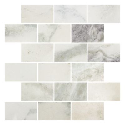 Africa Tempesta Polished Amalfi Marble Mosaic Wall and Floor Tile - 12 ...