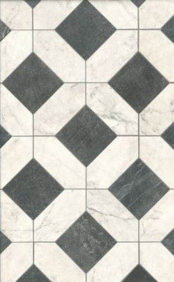 Cassettone Black Mosaic Porcelain Wall and Floor Tile - The Tile Shop