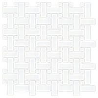 Thumbnail image of Basketweave Matte White with White