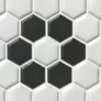 Color swatch White w/ Black Flower