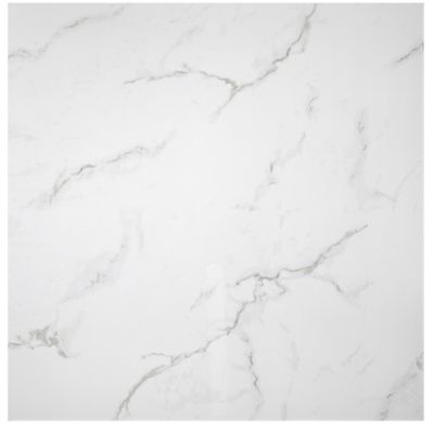 White Calacatta Bianco 24 in. x 24 in. Polished Porcelain Floor and Wall  Tile (16 sq. ft./Case)