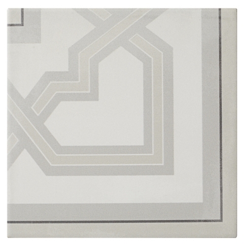 Avenue Grey Angle Matte Porcelain Wall and Floor Tile - 7 x 7 in. - The ...