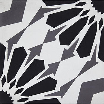 Star Black Grey Encaustic Square, Black And White Encaustic Tiles
