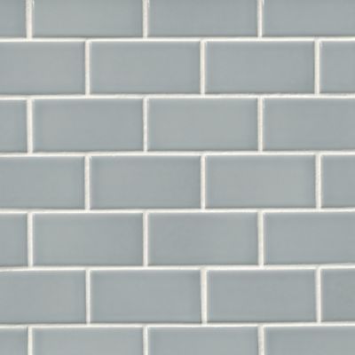 Gloss Blue Grey Amalfi Porcelain Mosaic Wall and Floor Tile The Tile Shop