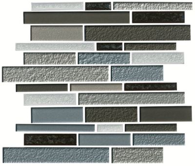 Sherwood Athens Stone with Glass Mosaic Wall Tile - 12 x 12 in. - The ...