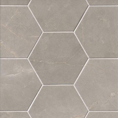 Adoni Black Slate Hexagon Wall and Floor Tile - 10 in. - The Tile Shop