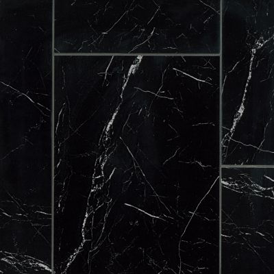 Colormatte Black Porcelain Wall and Floor Tile - 11 x 23 in.