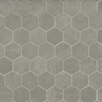 Element Concreto Hex Porcelain Mosaic Wall and Floor Tile - 2 in. - The ...