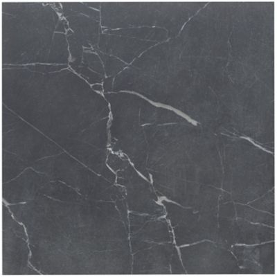 Livingstone Nero Porcelain Wall and Floor Tile - 24 x 24 in. - The