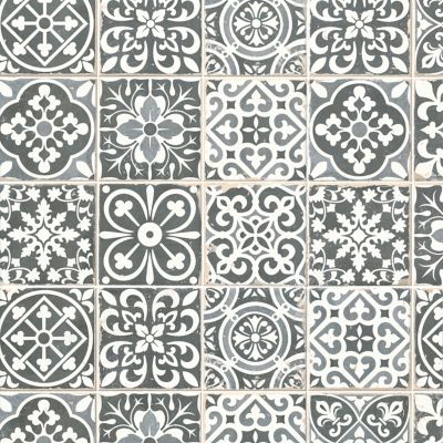 Faenza Negro Ceramic Wall and Floor Tile 13 x 13 in. The Tile Shop