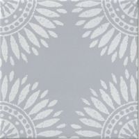 Laura Ashley Sunflower Charcoal with Cloud Blue Porcelain Wall and Floor  Tile - 8 x 8 in. - The Tile Shop