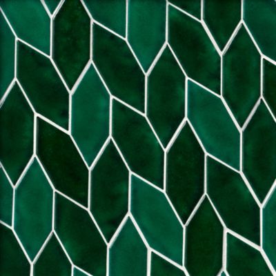 Costa Emerald Mix Glossy Porcelain Mosaic Wall and Floor Tile - The Tile  Shop