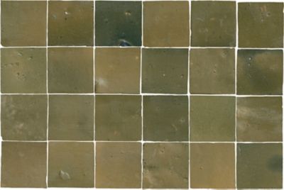 Zellige Black Gloss Ceramic Mosaic Floor and Wall Tile - The Tile Shop