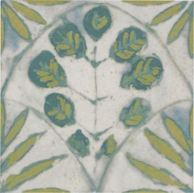 Annie Selke Botanical Porcelain Wall and Floor Tile - 6 x 6 in. - The ...