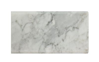 Autonom nudler hektar Bianco Carrara Pol Curb Marble Floor Tile - 6.6 x 60.96 in. - The Tile Shop