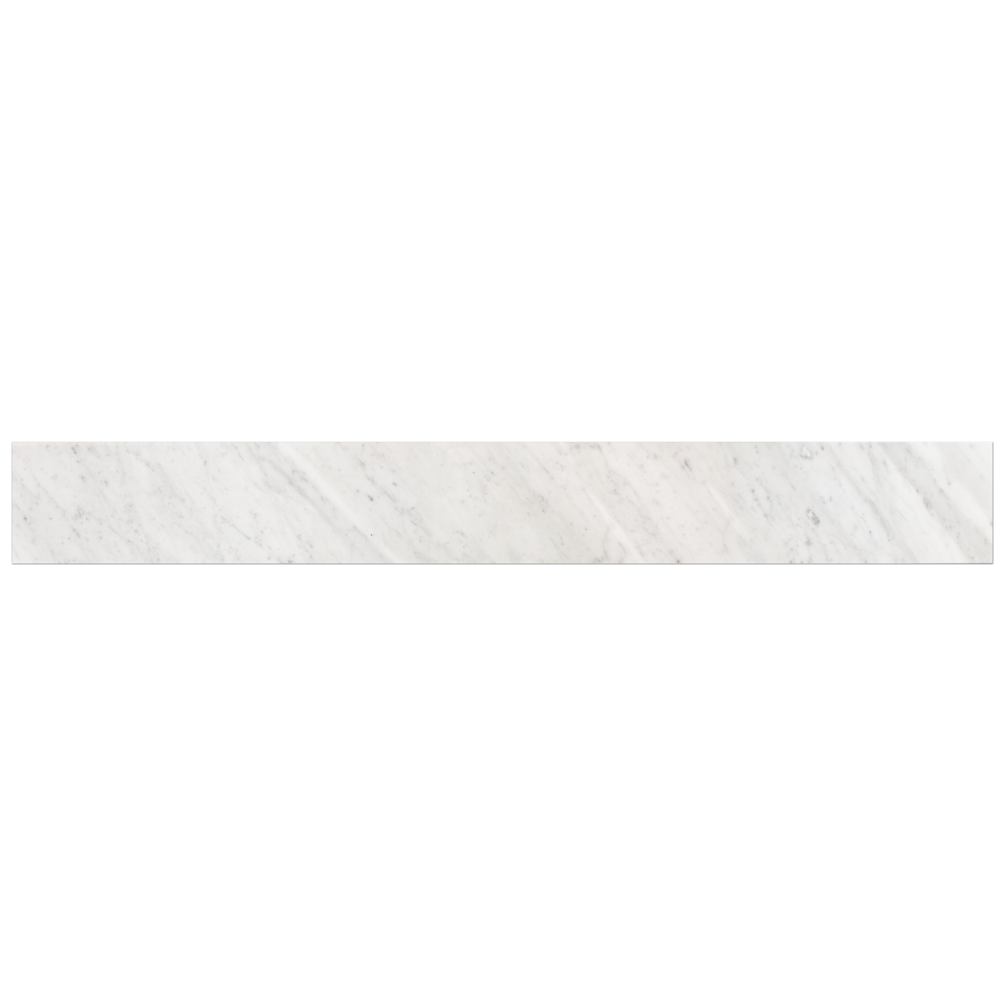 Bianco Carrara Pol Curb 152.4x16.5x1.5cm