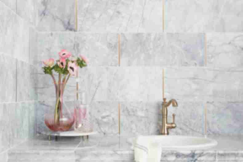 White Subway Tile Gold Grout - Ajor Png