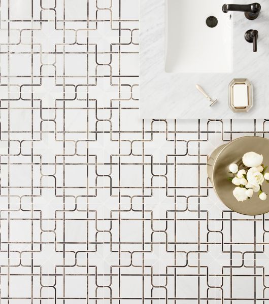 bathroom floor tile pattern