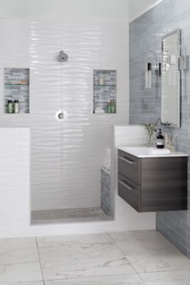 Lombardia White Matte Porcelain Wall and Floor Tile - 12 x 24 in. - The ...