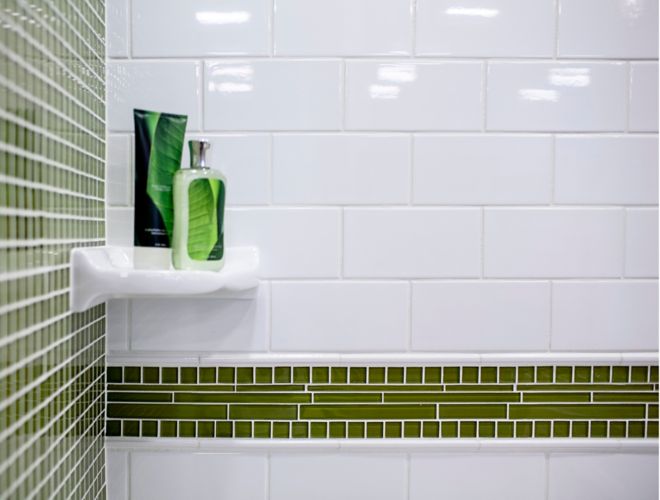 Shower Corner Shelf-Install a Tile Soap Dish