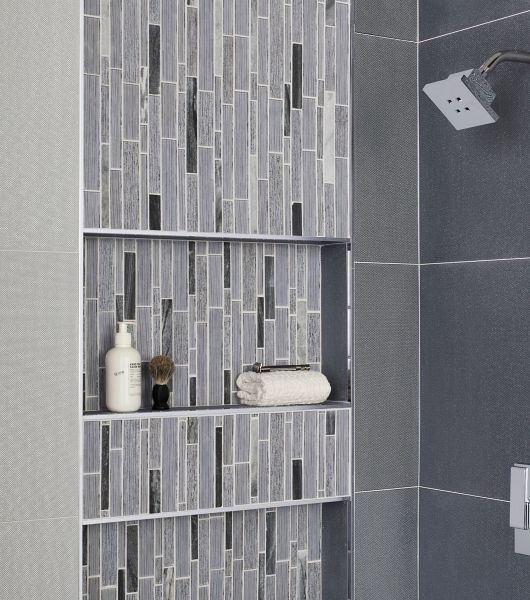 Mosaic Tile The, Bathroom Glass Tile Accent Ideas
