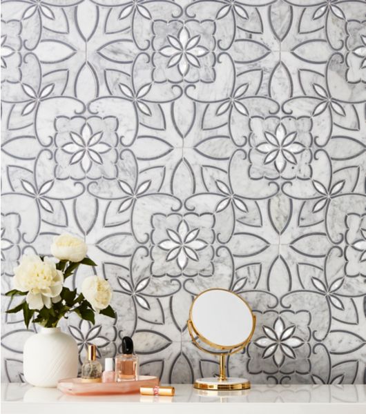 mosaic vanity tile pattern