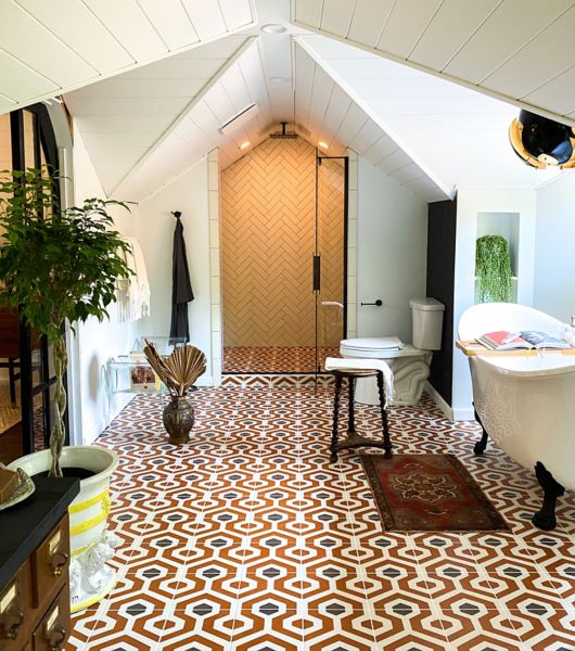 Bathroom shop tile floors