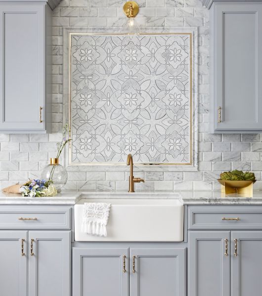 mosaic tile kitchen backsplash frame