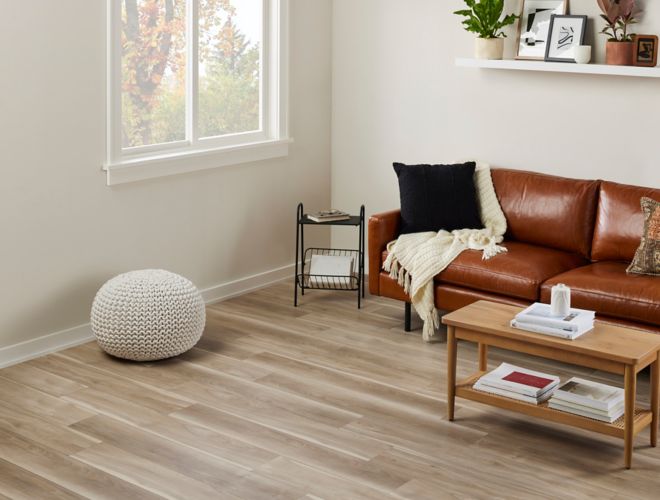 Andover Bayhill Blonde® Beveled Luxury Vinyl Floor Tile