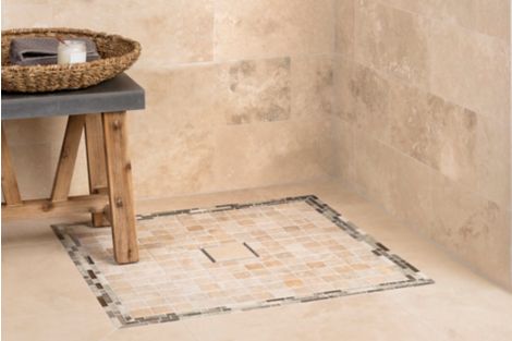 travertine bathroom shower tile