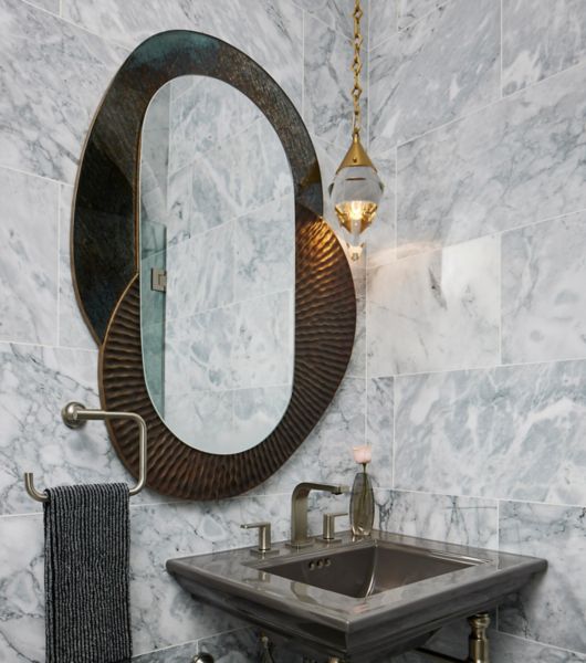 White marble online bathroom tiles