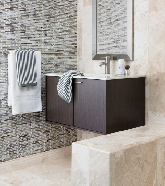 bathroom glass tile ideas