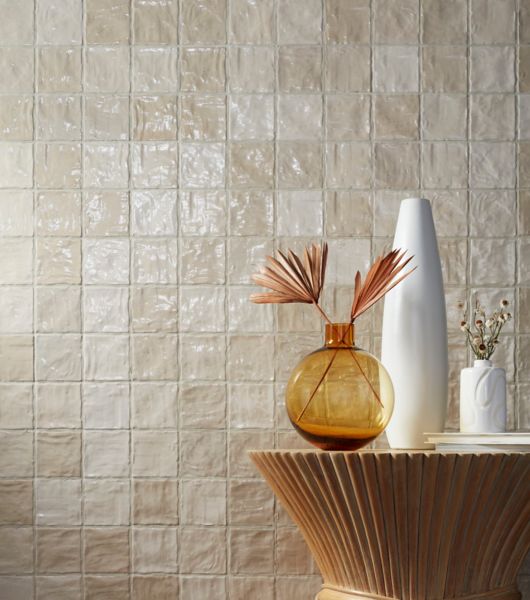 Riad sand handmade-look ceramic wall tile