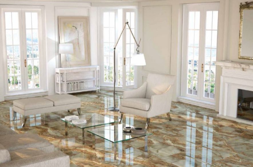 ceramic floor tiles.