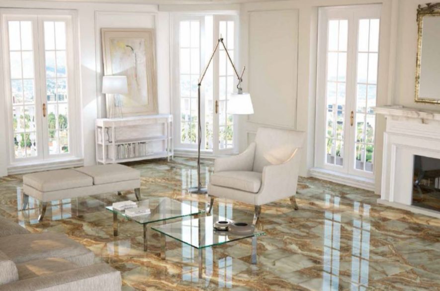 ceramic floor tiles.
