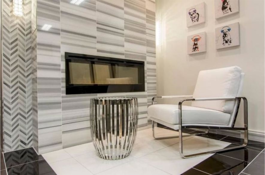 tv accent wall tile ideas