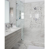 Thumbnail image of Bathroom with honed marble and glass tile