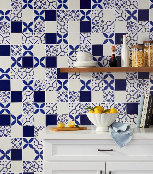 Patterned Tiles for Floors & Backsplashes