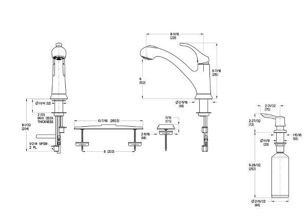 Matte Black Shelton F Wkp 701b 1 Handle Pull Out Kitchen Faucet