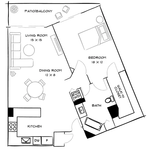 Flamingo South Beach - Miami, FL - Floor Plan Diagram