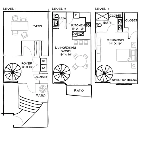 Flamingo South Beach - Miami, FL - Floor Plan Diagram