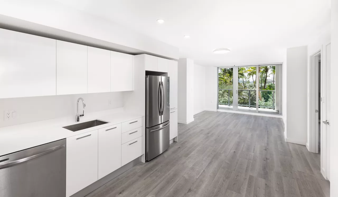 Flamingo Point - Miami, FL -  The Horizon Interior Kitchen and Living Room