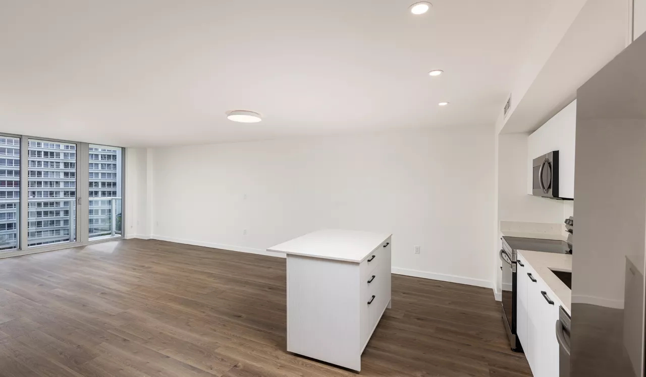 Flamingo Point - Miami, FL - Kitchen and Living Room