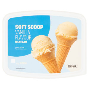 Soft Scoop Vanilla Flavour Ice Cream 2 Litres