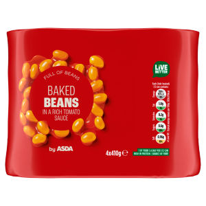 Baked Beans in a Rich Tomato Sauce 4 x 410g