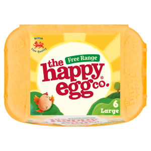 Happy Egg Free Range Eggs Large 6 Pack