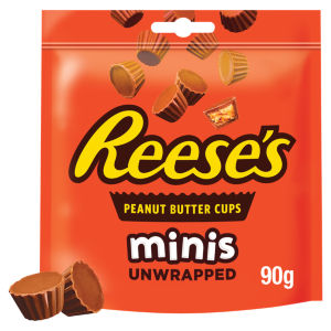 Milk Chocolate and Peanut Butter Cups Minis Pouch 90g