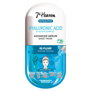 Nutriactive Hyaluronic Acid 5% Active Complex* Advanced Serum Re-Plump Sheet Mask