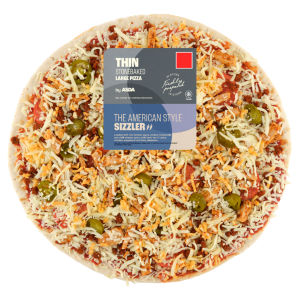The American Style Sizzler Large Thin Stonebaked Pizza 730g