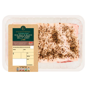 Yorkshire Bred Sea Salt & Black Pepper Pork Belly Joint (Typically 0.8kg) (Typically 0.8KG)